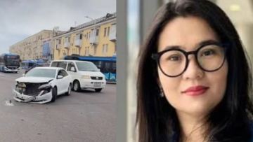 Ел алдында жүрген мектеп директоры жол апатына түсті (ВИДЕО)