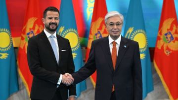 Қазақстанға алғаш рет Черногория президенті ресми сапармен келді