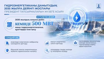 Qazaqstan Úkimeti gidroenergetika salasyn damytý josparyn bekitti