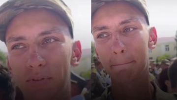 Ant qabyldaý rásimine jaqyndary kele almaǵan sarbazdyń videosy tarady (VIDEO)
