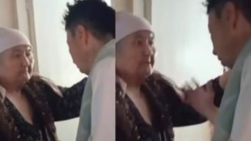 Jynysyn aýystyramyn dep anasyna ses kórsetken turǵynnyń videosy tarady (VIDEO)