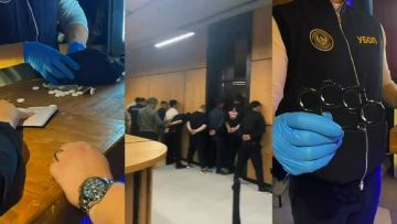 Ақтөбедегі түнгі клубтан пышақ пен кастет, есірткіге ұқсас орамалар табылды