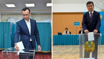 Máýlen Áshimbaev pen Erlan Qoshanov Quryltai sailaýynda daýys berdi