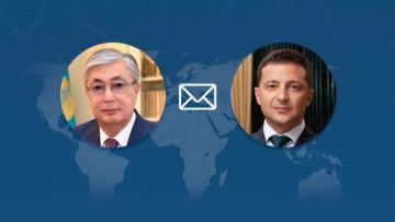 زەلەنسكيي توقاەۆقا العىس بٸلدٸرٸپ, قازاقستانمەن قارىم-قاتىناستى نىعايتۋعا نيەتتٸ ەكەنٸن ايتتى