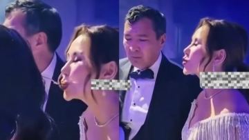 دينارا سەتجان تويدا جاستارمەن بٸرگە تورت جەپ, سىنعا قالدى