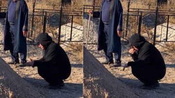 Сәкен Майғазиевтің қабір басындағы видеосы тарады