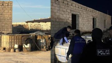 Жаңаөзенде төрт тонналық мұнай өнімі жасырылған база анықталды