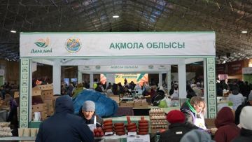 Астанада Ақмола облысының ауыл шаруашылығы өнімдерінің жәрмеңкесі өтуде