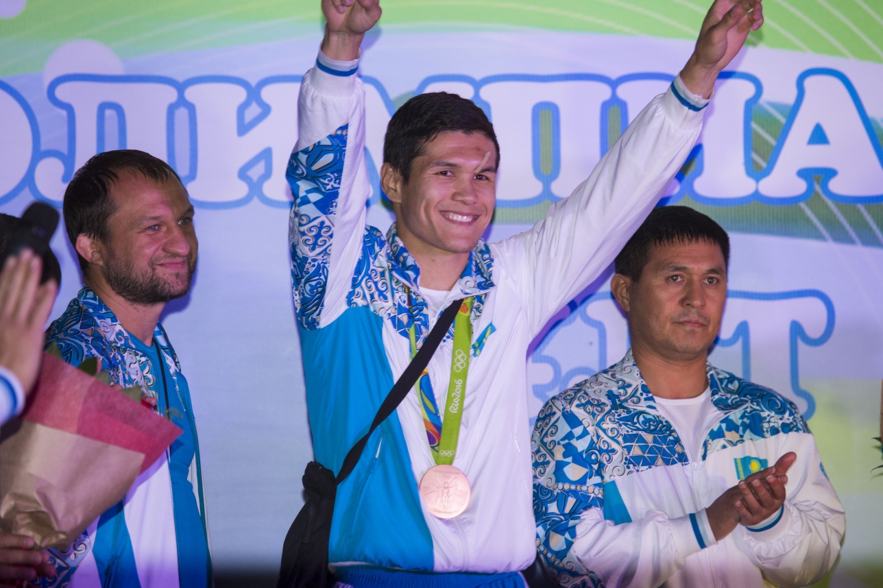 Astanalyqtar Olimpiada júldegerlerin saltanatty túrde kútip aldy (Foto)