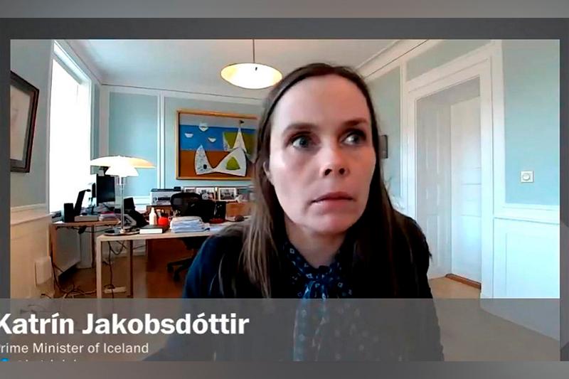 Islandiia premer-ministrimen suhbat kezinde jer silkindi