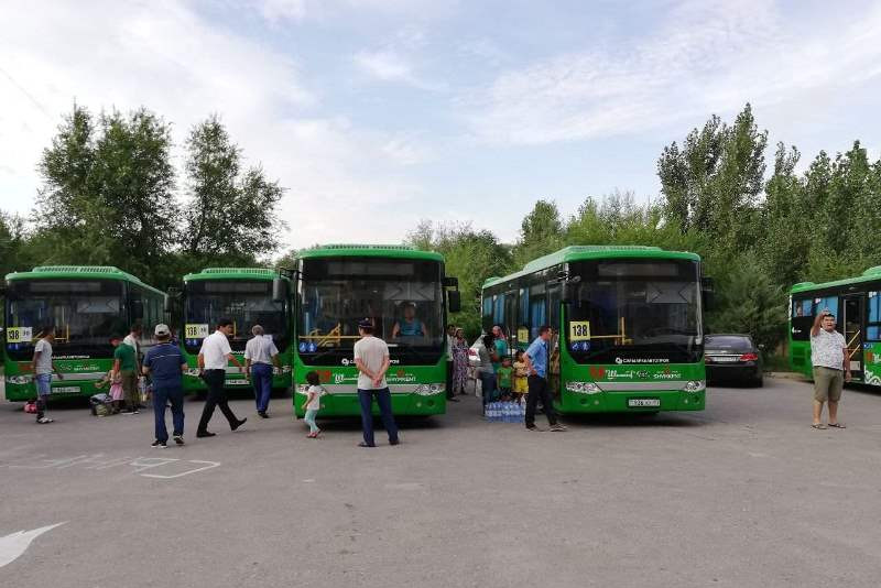  Арыстықтарды Шымкенттен 135 автобус тасымалдауда 