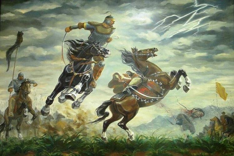 Көкжал Барақ көтерген тас