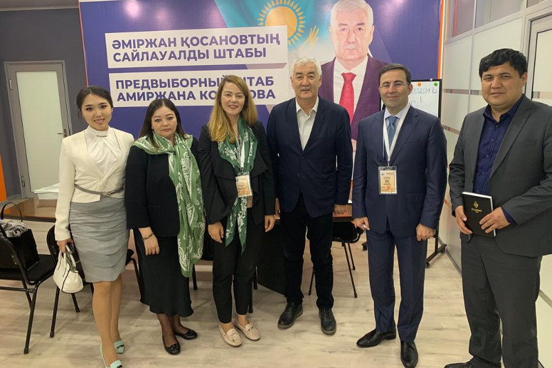 Түркі кеңесінің өкілдері Әміржан Қосанов штабында болды