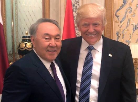 Нұрсұлтан Назарбаев пен Дональд Трамп