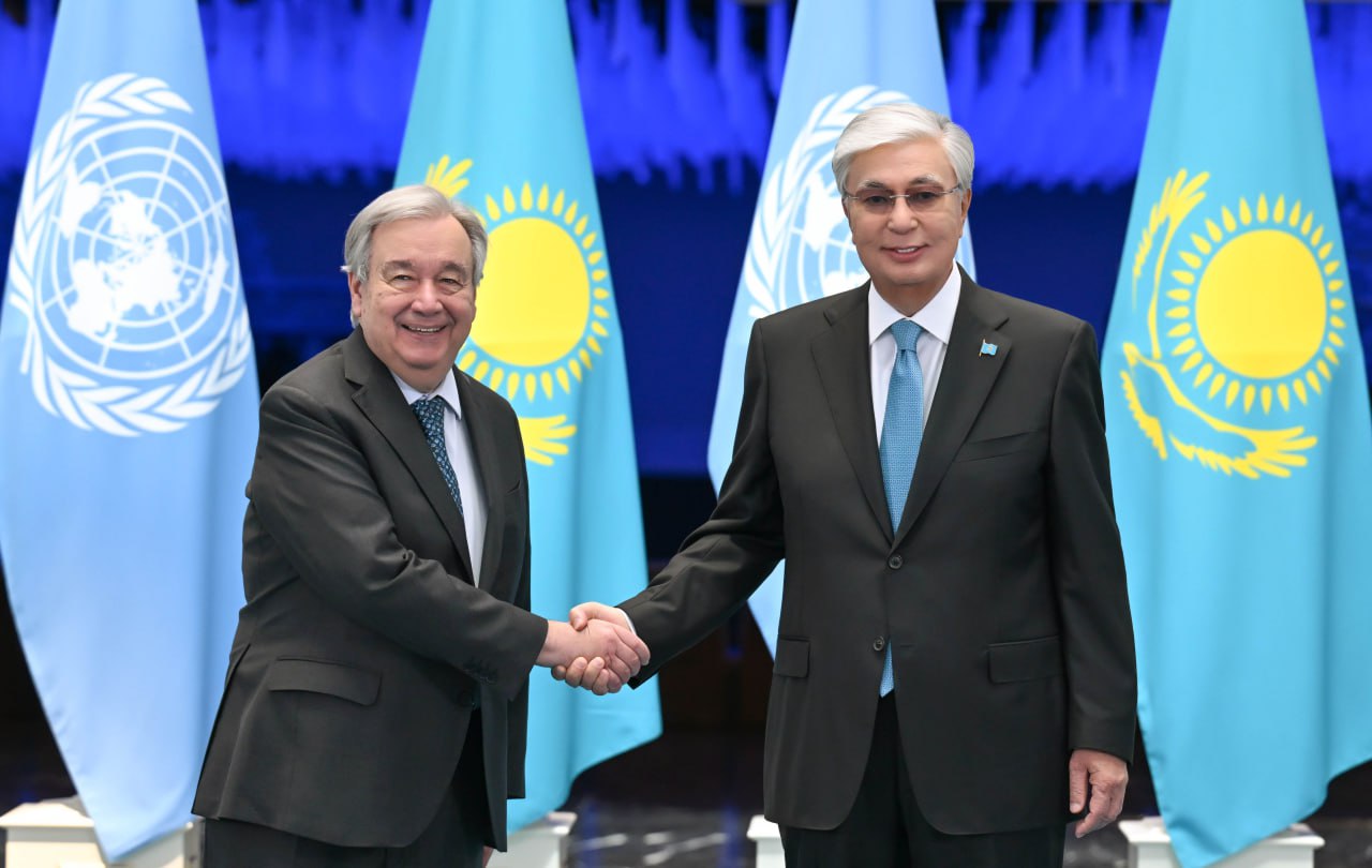 Мемлекет басшысы БҰҰ Бас хатшысы Антониу Гутерришпен келіссөз жүргізді