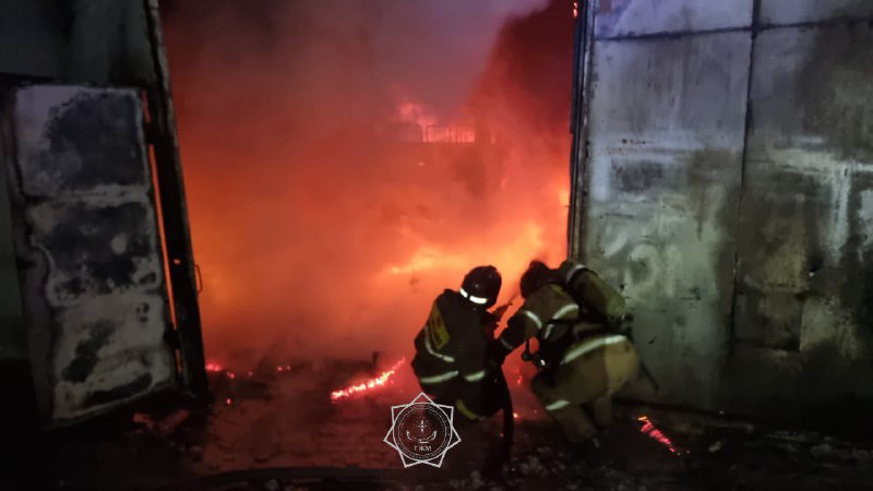 Астанада техникалық қызмет көрсету станциясы өртенді
