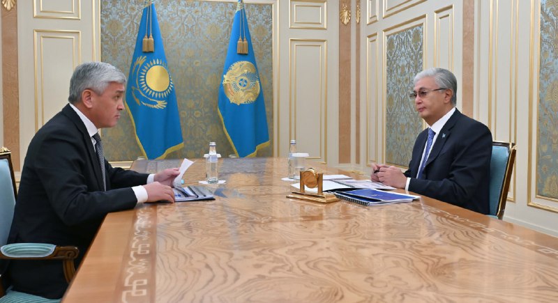 Мемлекет басшысы Қарағанды облысының әкімі Ермағанбет Бөлекпаевты қабылдады