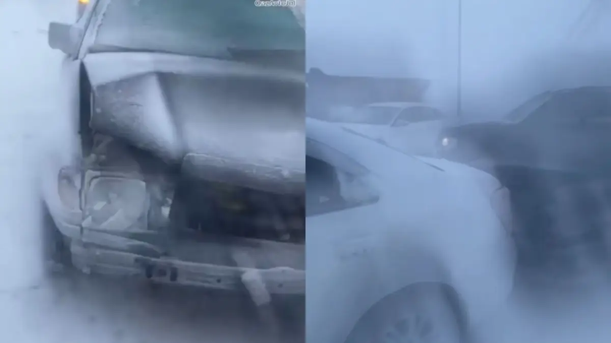 Астана әуежайы маңындағы айналма жолда 10 автокөлік соқтығысып қалды
