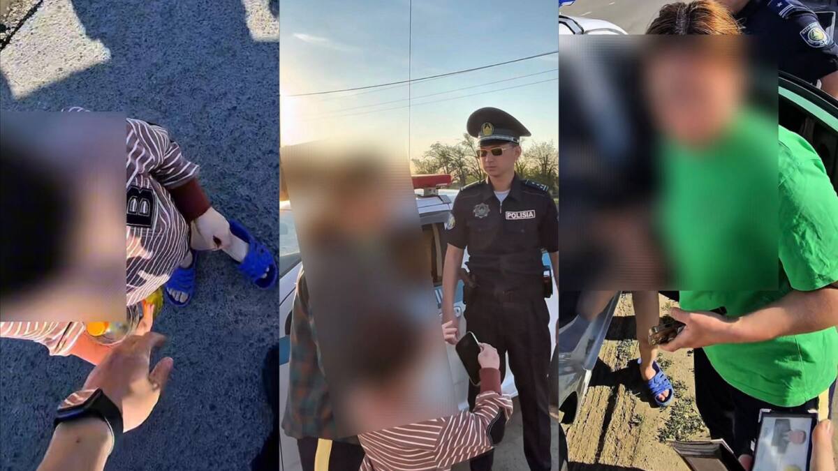 15 минутта табылды: Атырауда полицей жоғалған баланы жедел анасына жеткізді
