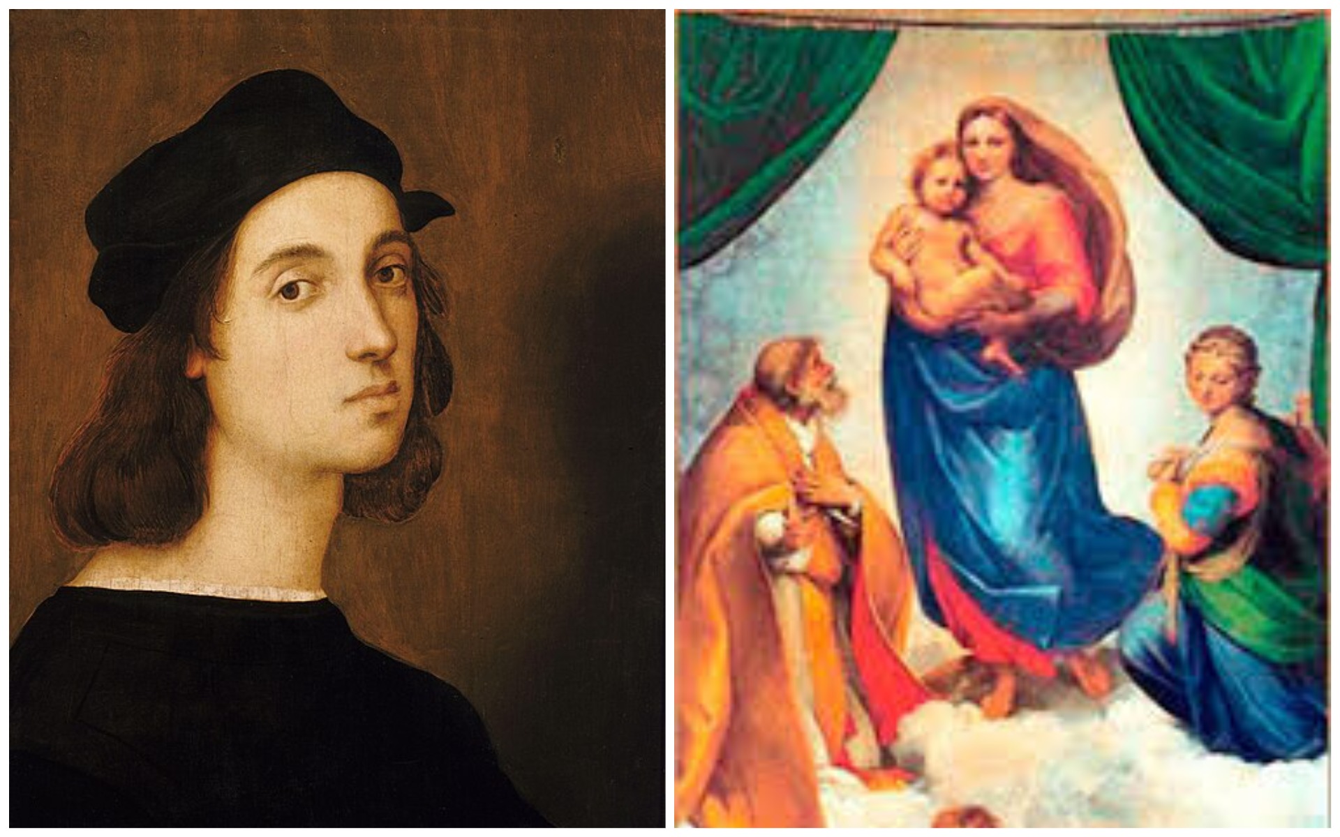 Rafael  Santi jáne  onyń  Madonnalary
