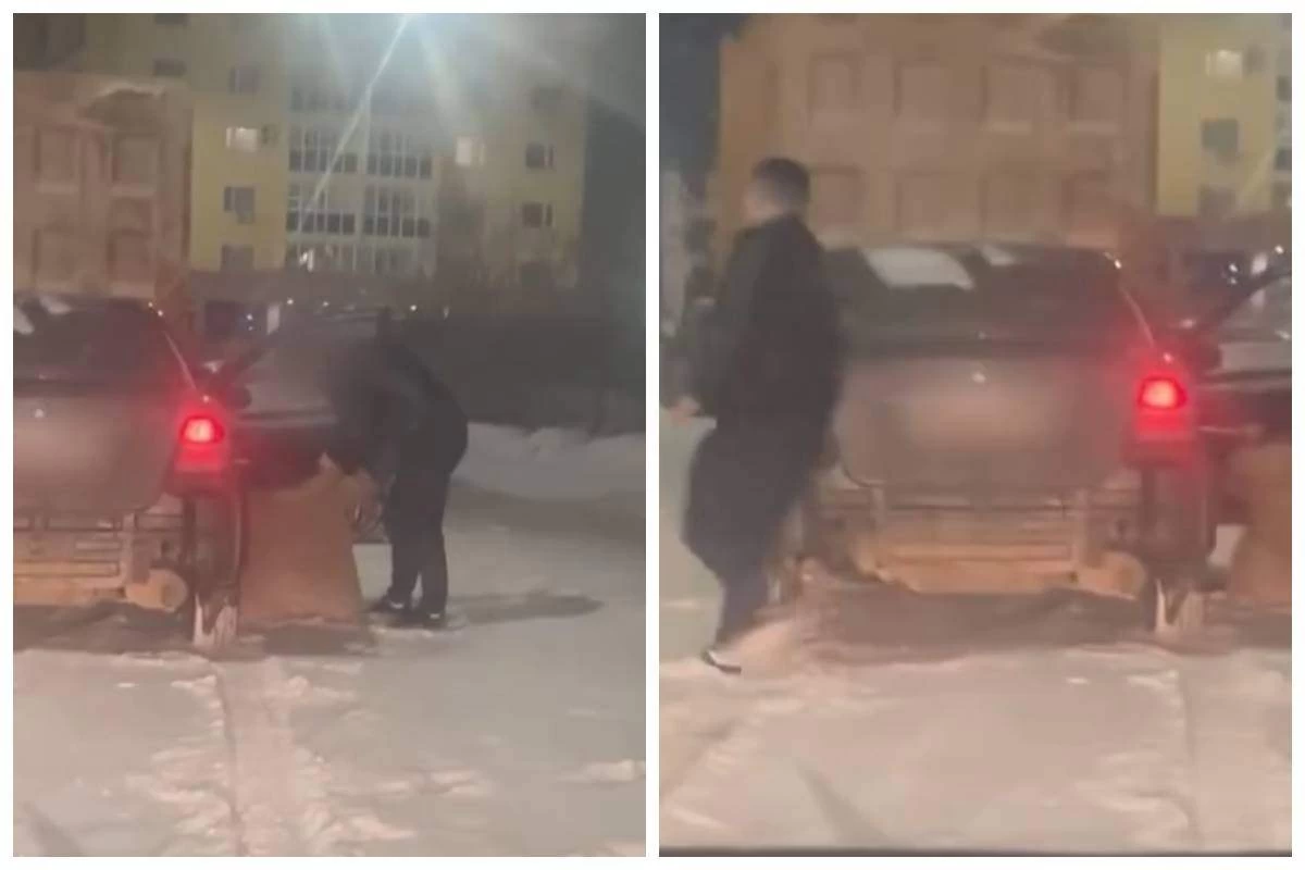استانا تۇرعىنى ەيەلٸمەن جانجالداسىپ, ونى كٶلٸكتەن سٷيرەپ جولعا تٷسٸرٸپ تاستاعان