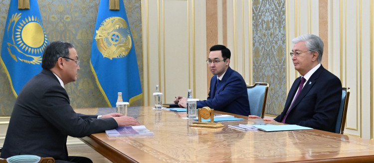 Президент Ұлттық ғылым академиясының президенті Ақылбек Күрішбаевты қабылдады