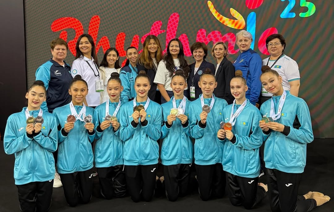 Астаналық гимнастшылар Азия чемпионатында 11 медаль жеңіп алды